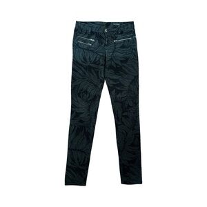 Club Monaco Black and Gray Patterned uncut corduroy- size 00